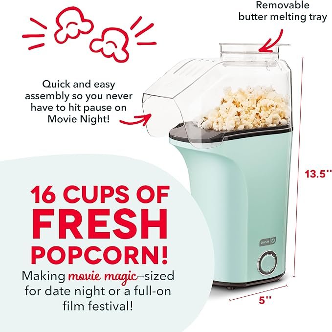 Hot Air Popcorn Popper Maker.