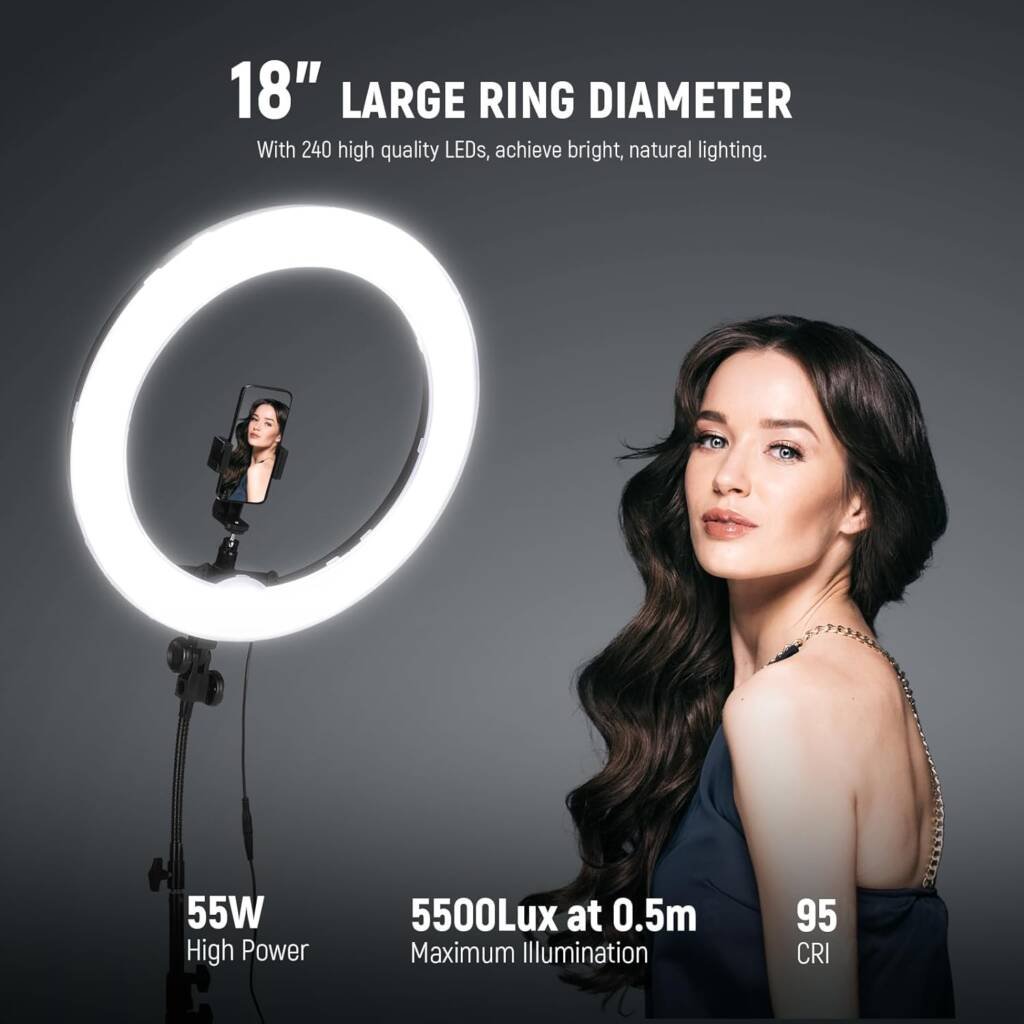 55W 5600K LED ring light