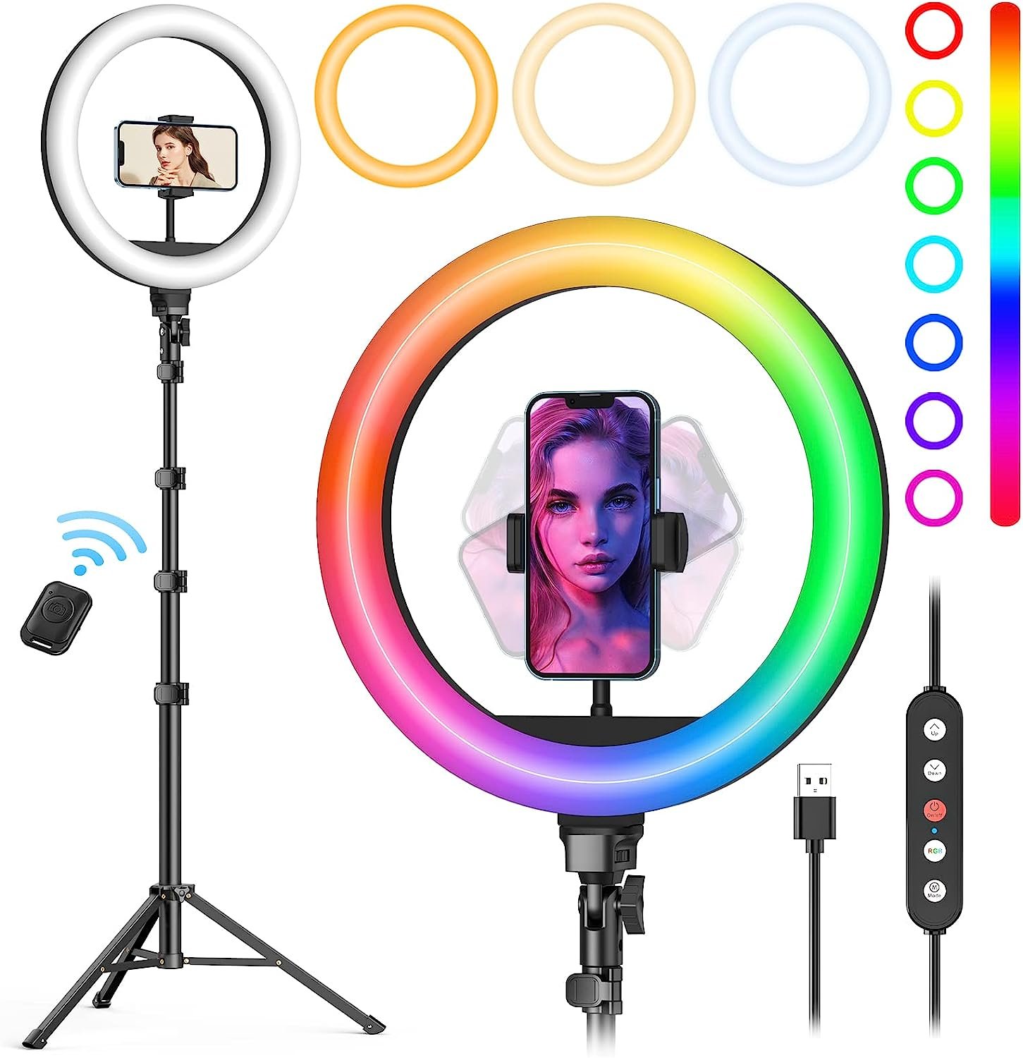 Weilisi 10" Selfie Ring Light