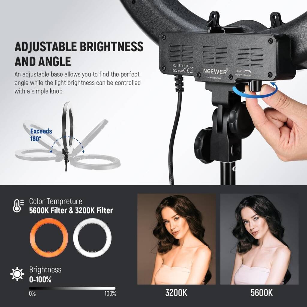 55W 5600K LED ring light