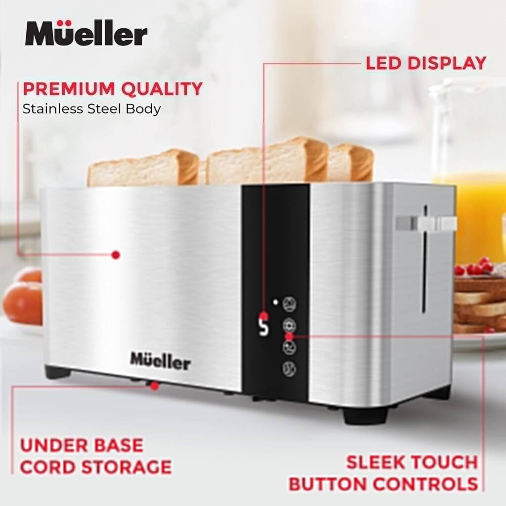 The Mueller Ultra Toast Full Stainless Steel Toaster