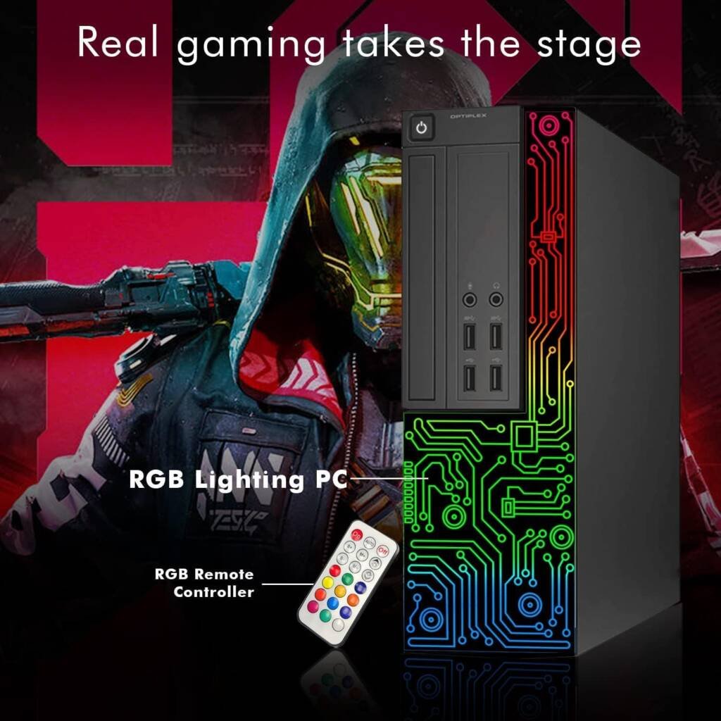 Dell Gaming OptiPlex Desktop RGB Computer PC.