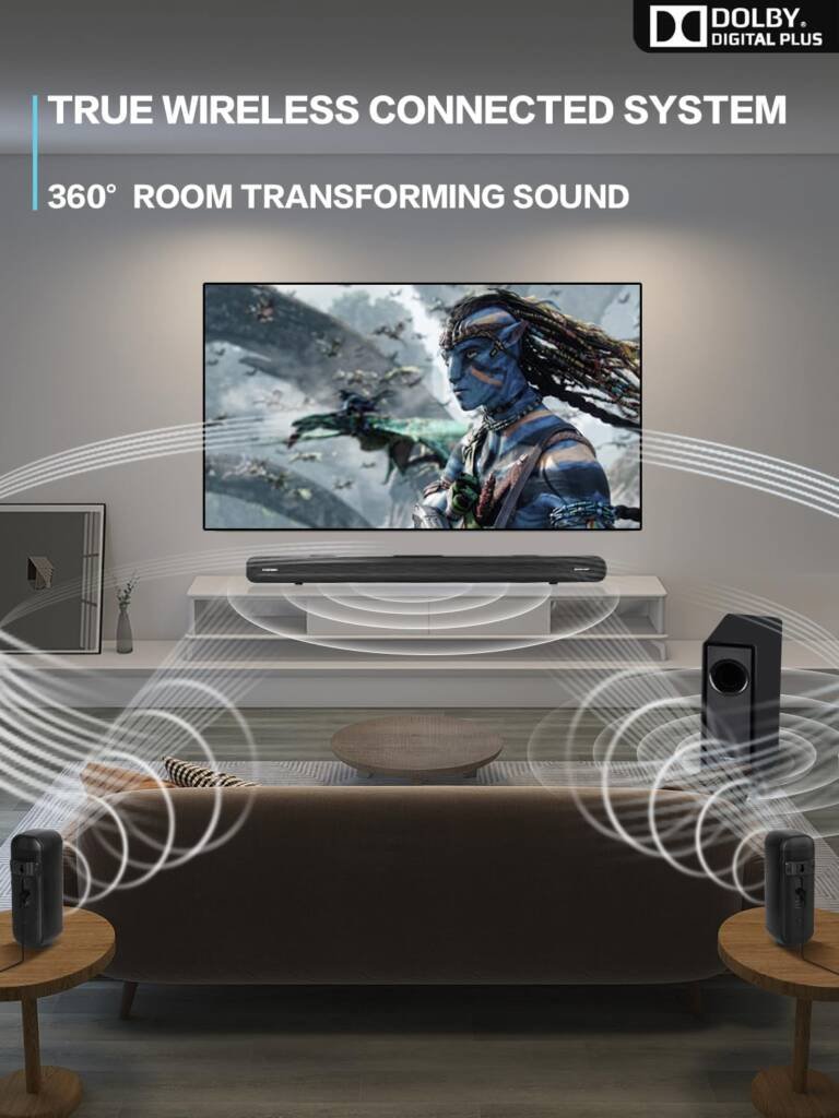 RAINEVERRY 5.1 CH Surround Sound Bar System.