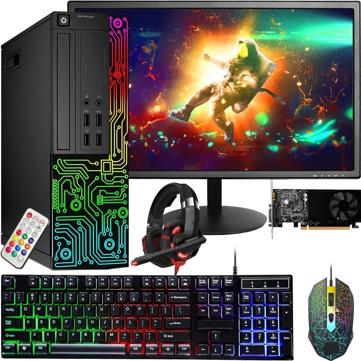 Dell Gaming OptiPlex Desktop RGB Computer PC.