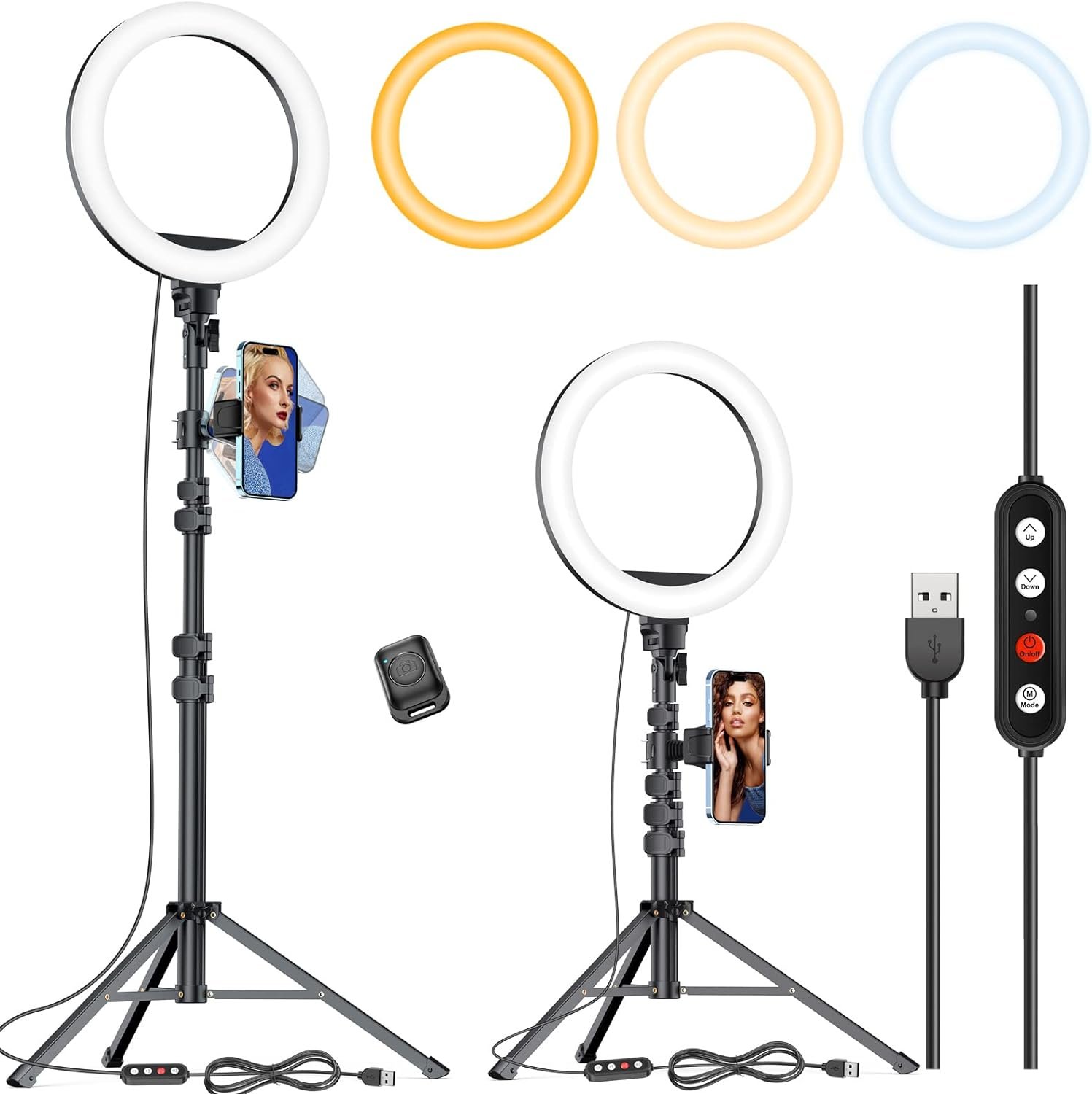 Kaiess 10.2" Selfie Ring Light