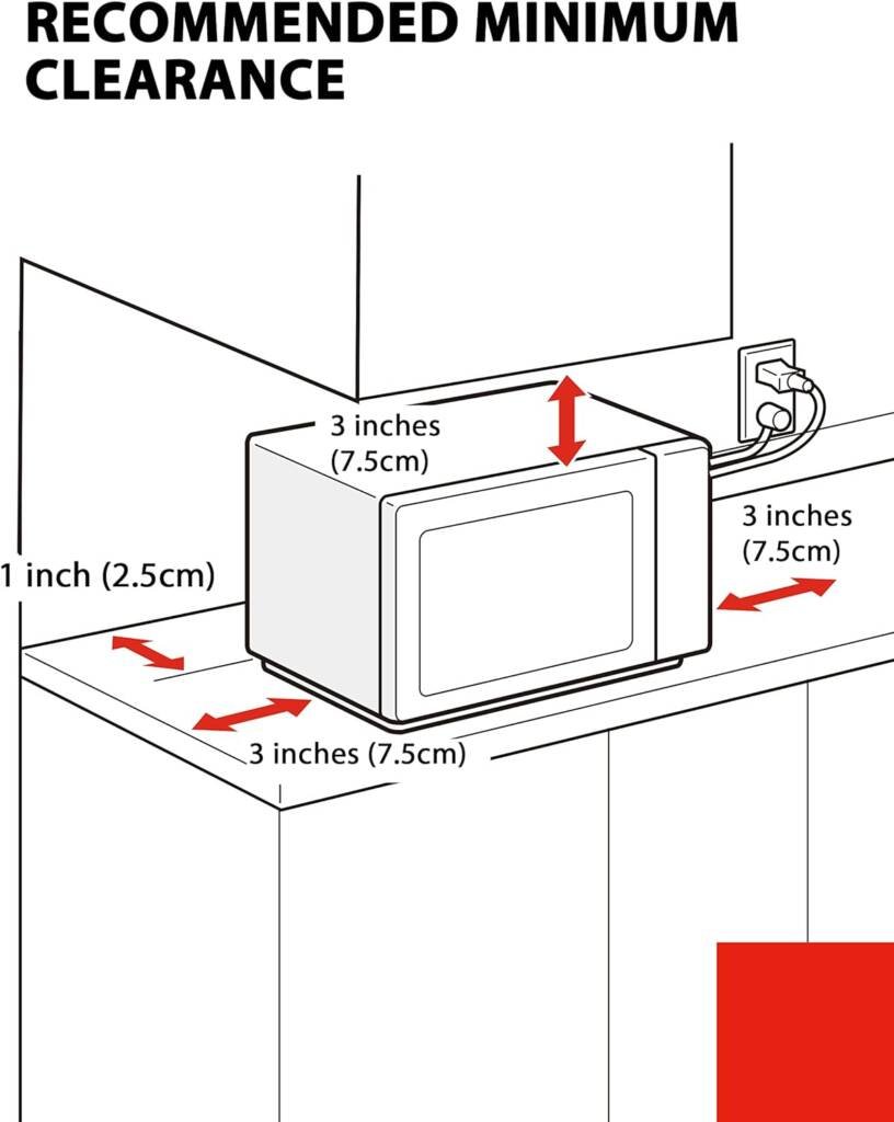 Toshiba ML-EM45P(BS) Countertop Microwave Oven.