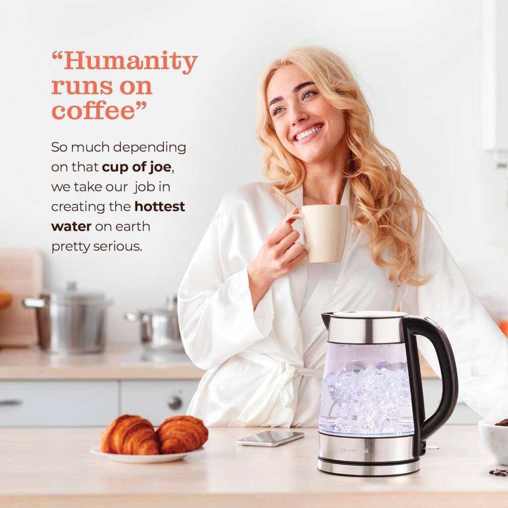 Speed-Boil Electric Kettle For Coffee & Tea