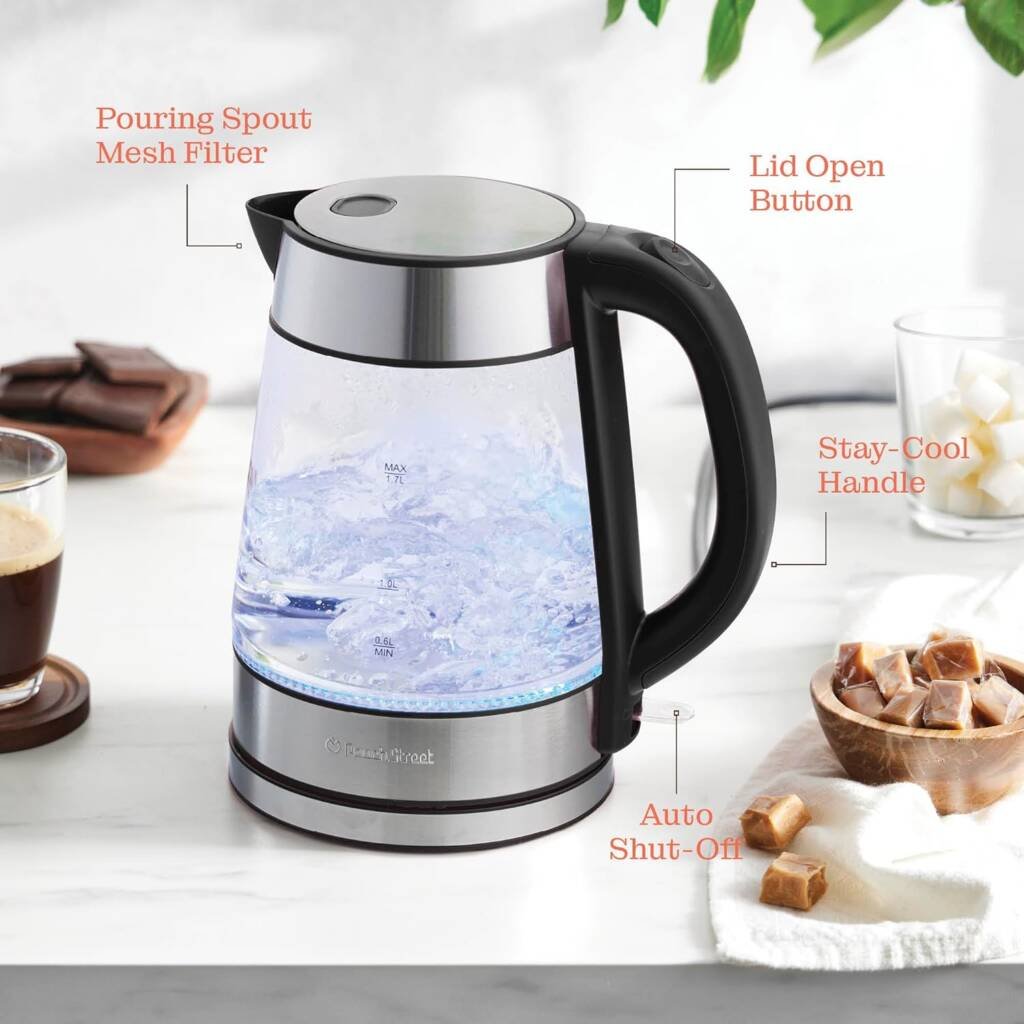 Speed-Boil Electric Kettle For Coffee & Tea