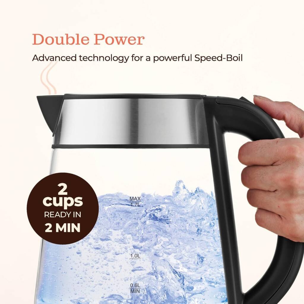 Speed-Boil Electric Kettle For Coffee & Tea