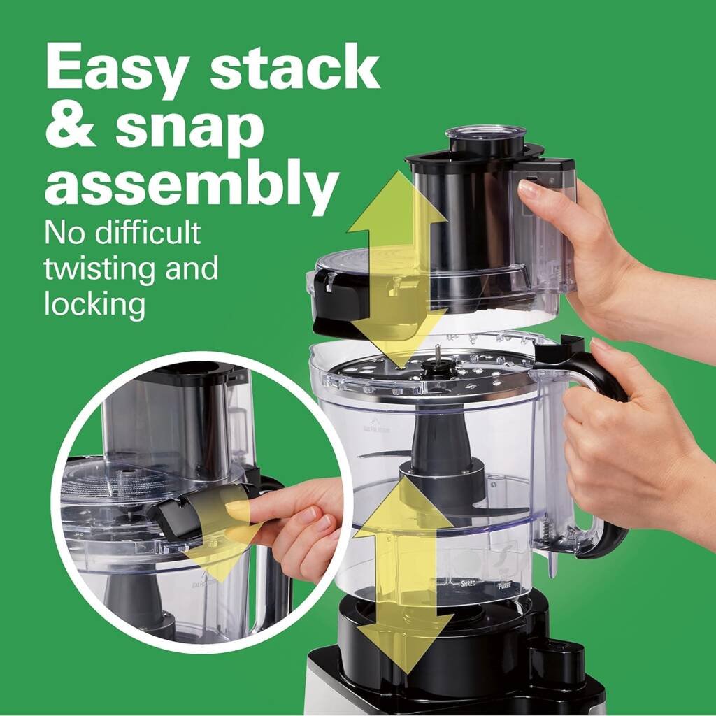 Hamilton Beach Stack & Snap Food Processor