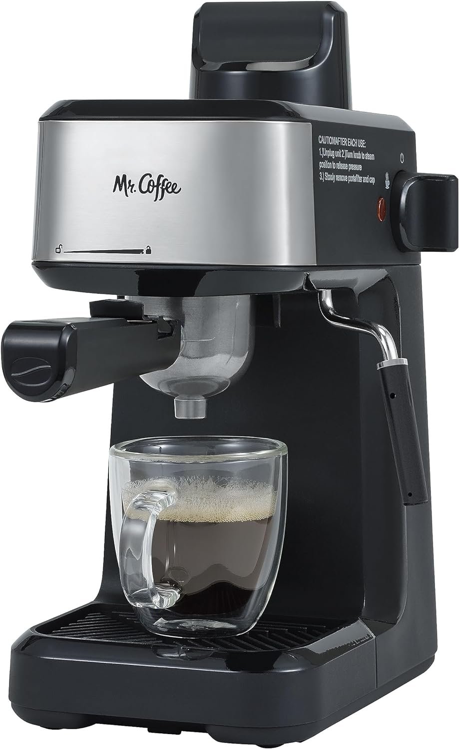 The Mr. Coffee Steam Espresso Maker.