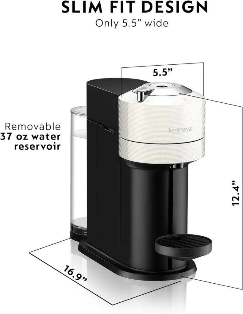 Nespresso 6 CUP Vertuo Next Coffee and Espresso Maker by De'Longhi.