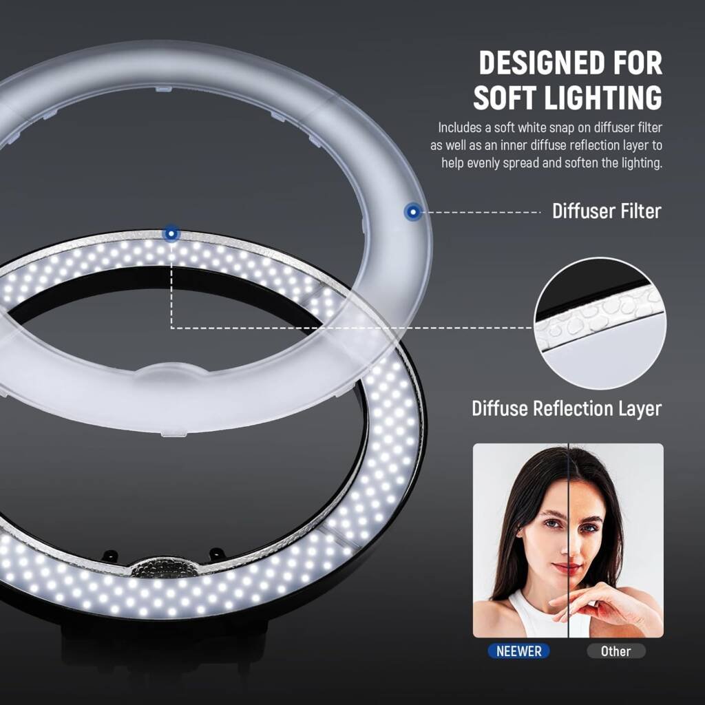 55W 5600K Professional LED Ring Light.