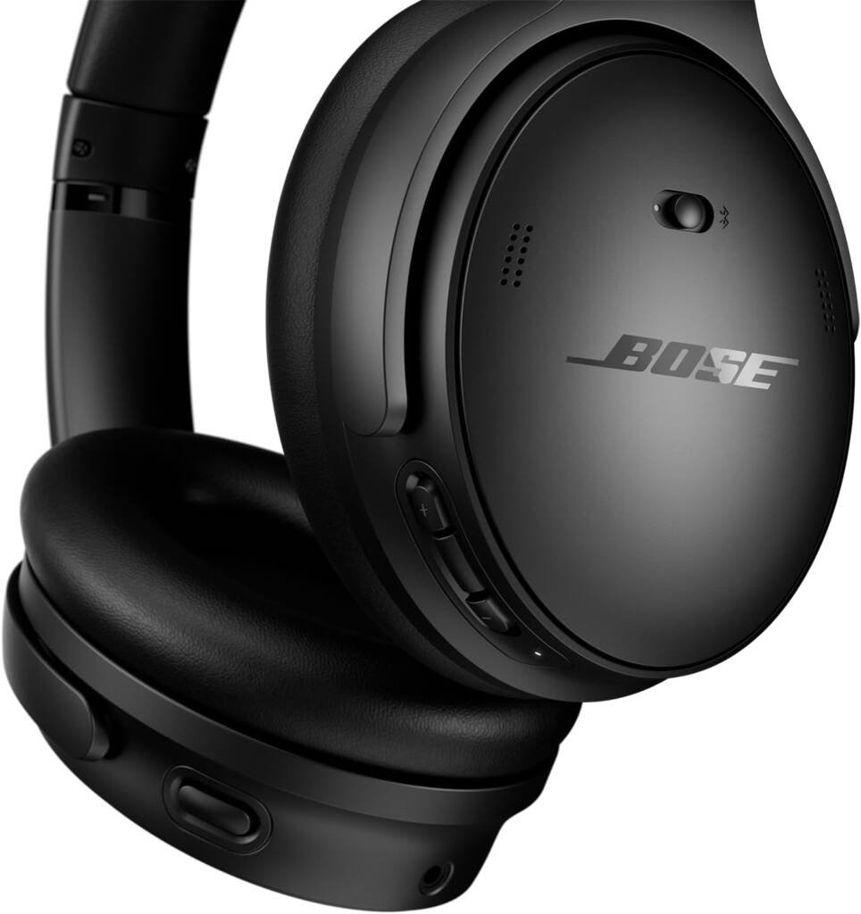 Bose Quiet Comfort Wireless Noise Cancelling Headphones Up to 24 hours battery.