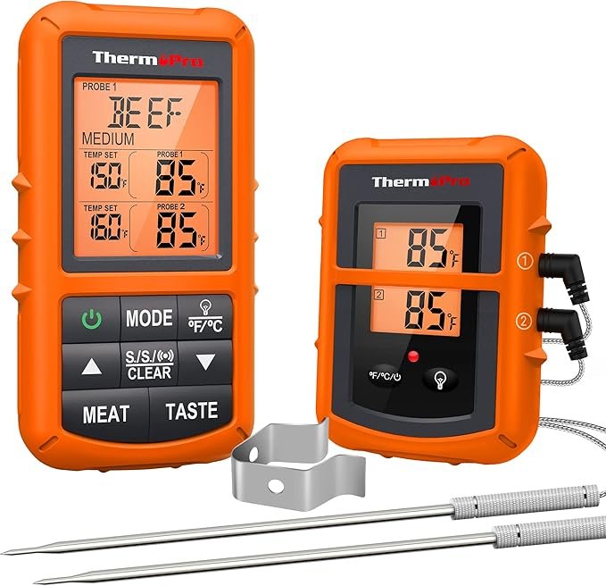 ThermoPro TP20 500FT Wireless Meat Thermometer .