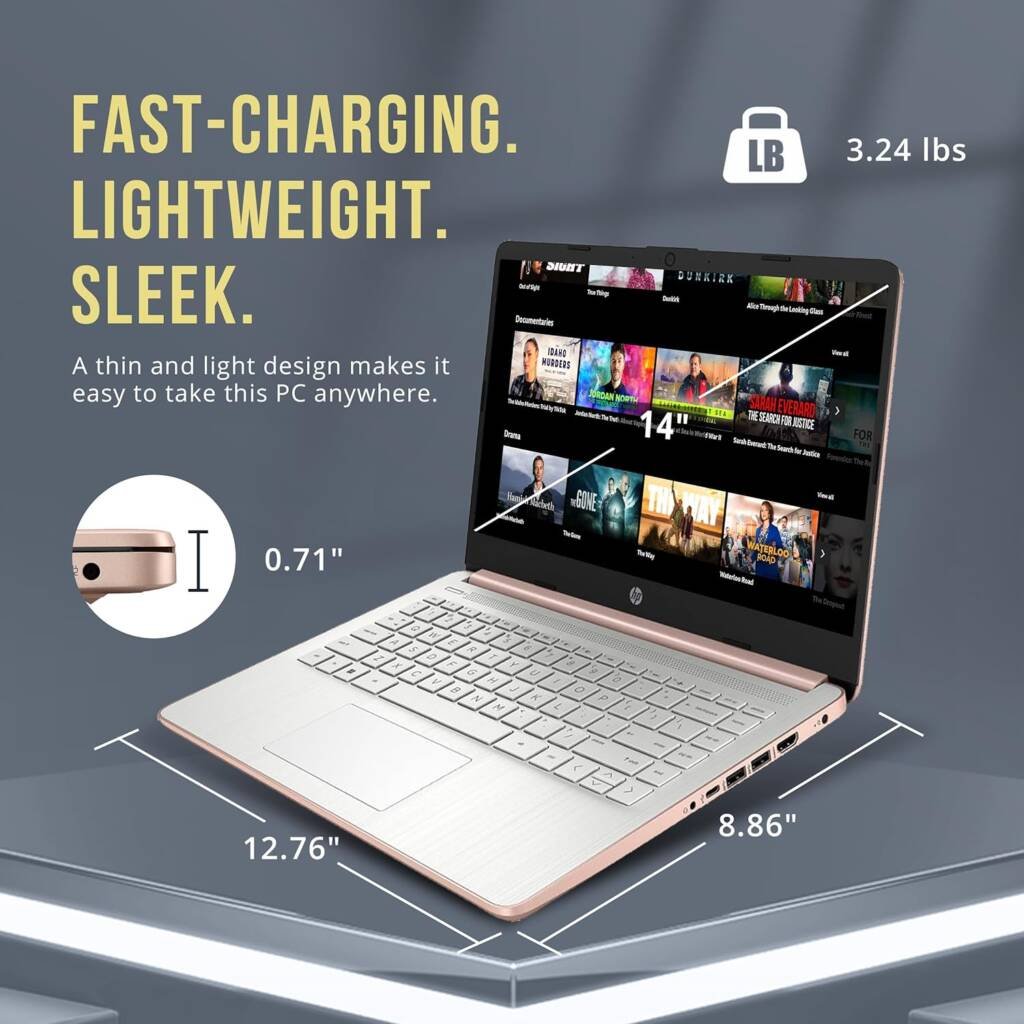 HP Stream 14" HD Bright View Laptop