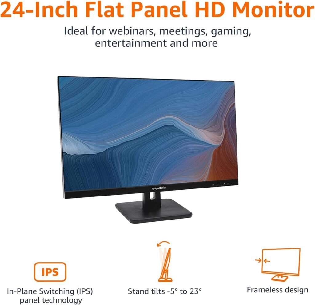 "Discover the Incredible Amazon Basics 24” IPS Monitor - Your Ultimate Viewing Experience!"