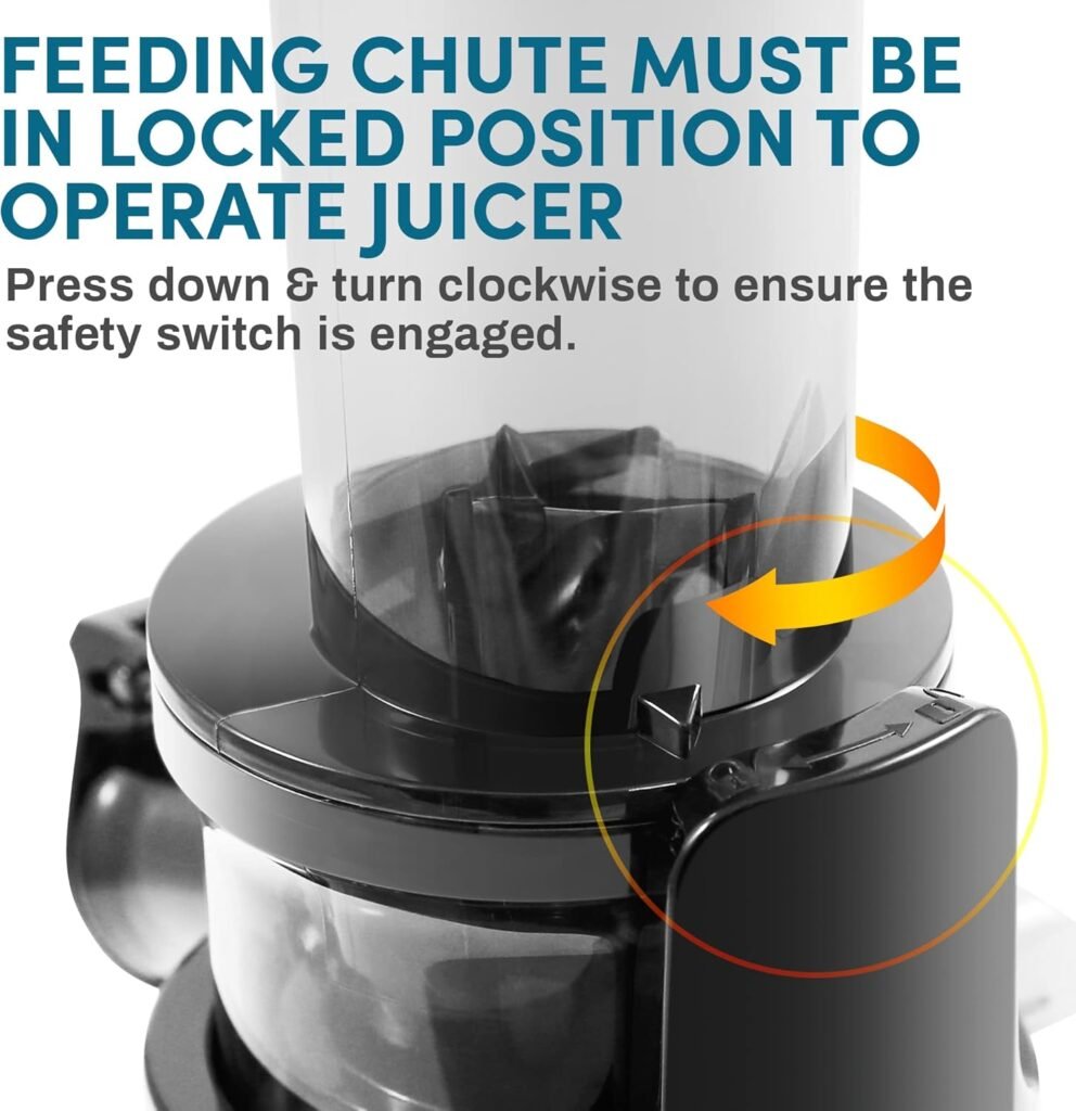 Elite Gourmet Masticating 12-inch Juicer Machine.