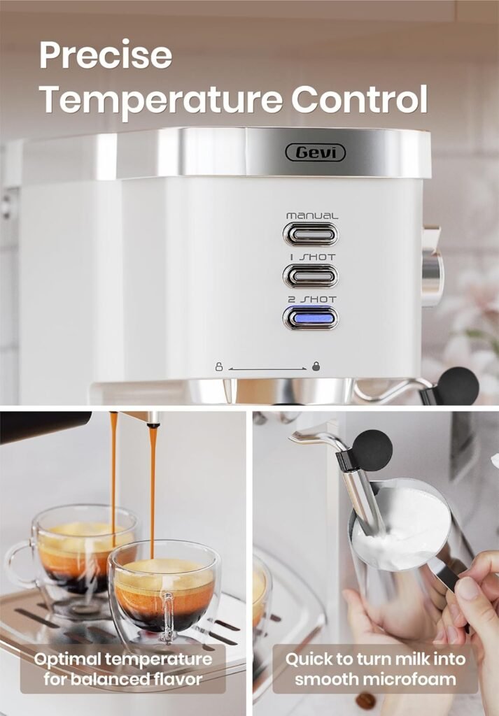 Gevi Espresso Machine 20 Bar High Pressure The Ultimate Coffee Experience