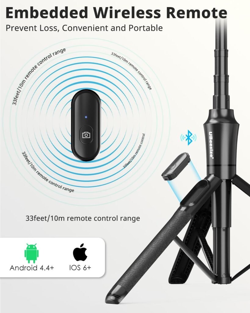 "Transform Your Photography with the Incredible UBeesize 72'' Magnetic Tripod for iPhone - Say Goodbye to Shaky Shots!"