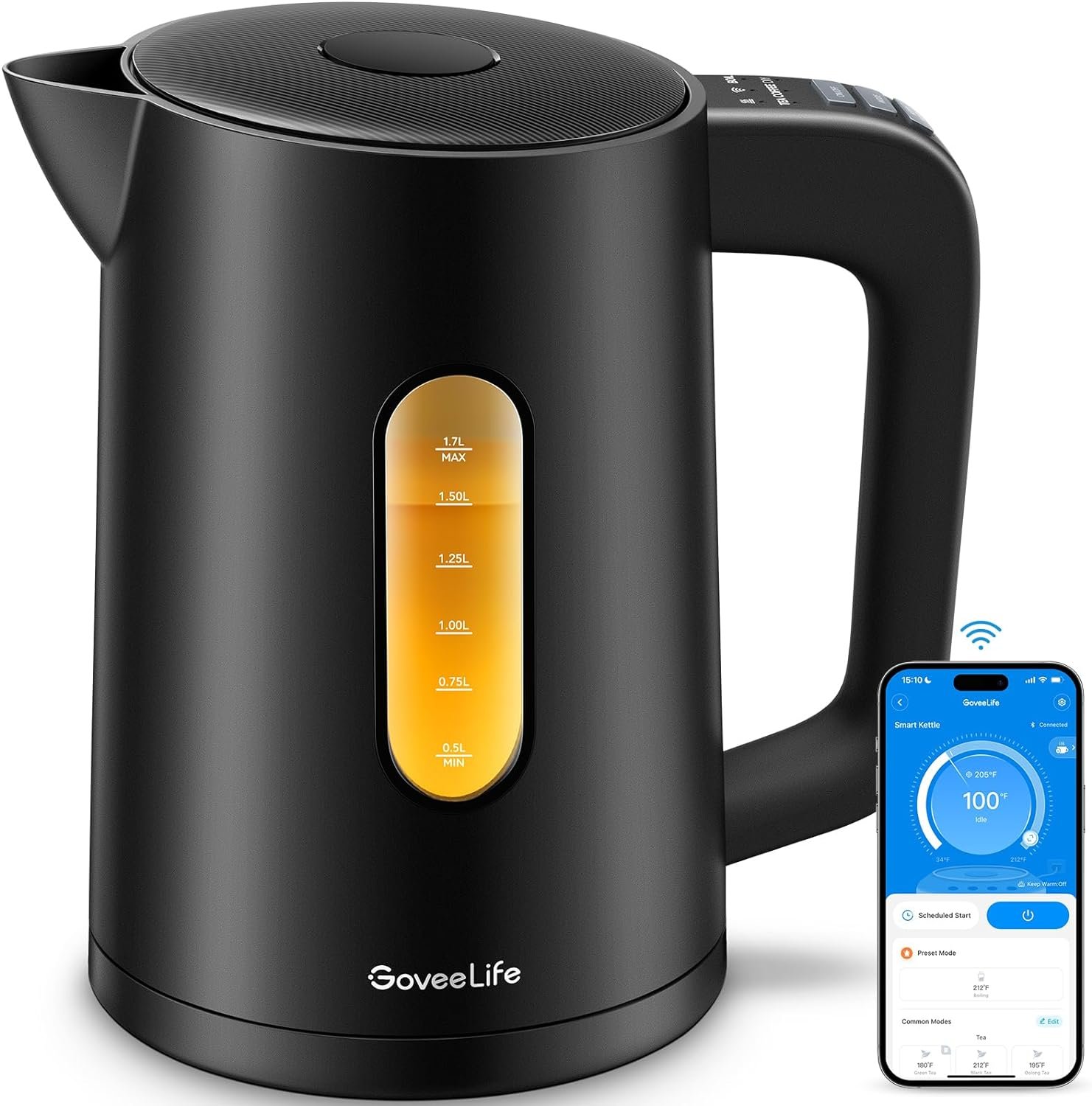 "Revolutionary GoveeLife 1.7L Smart Electric Kettle: Effortless Precision Temperature Control for Perfect Brews Every Time!"