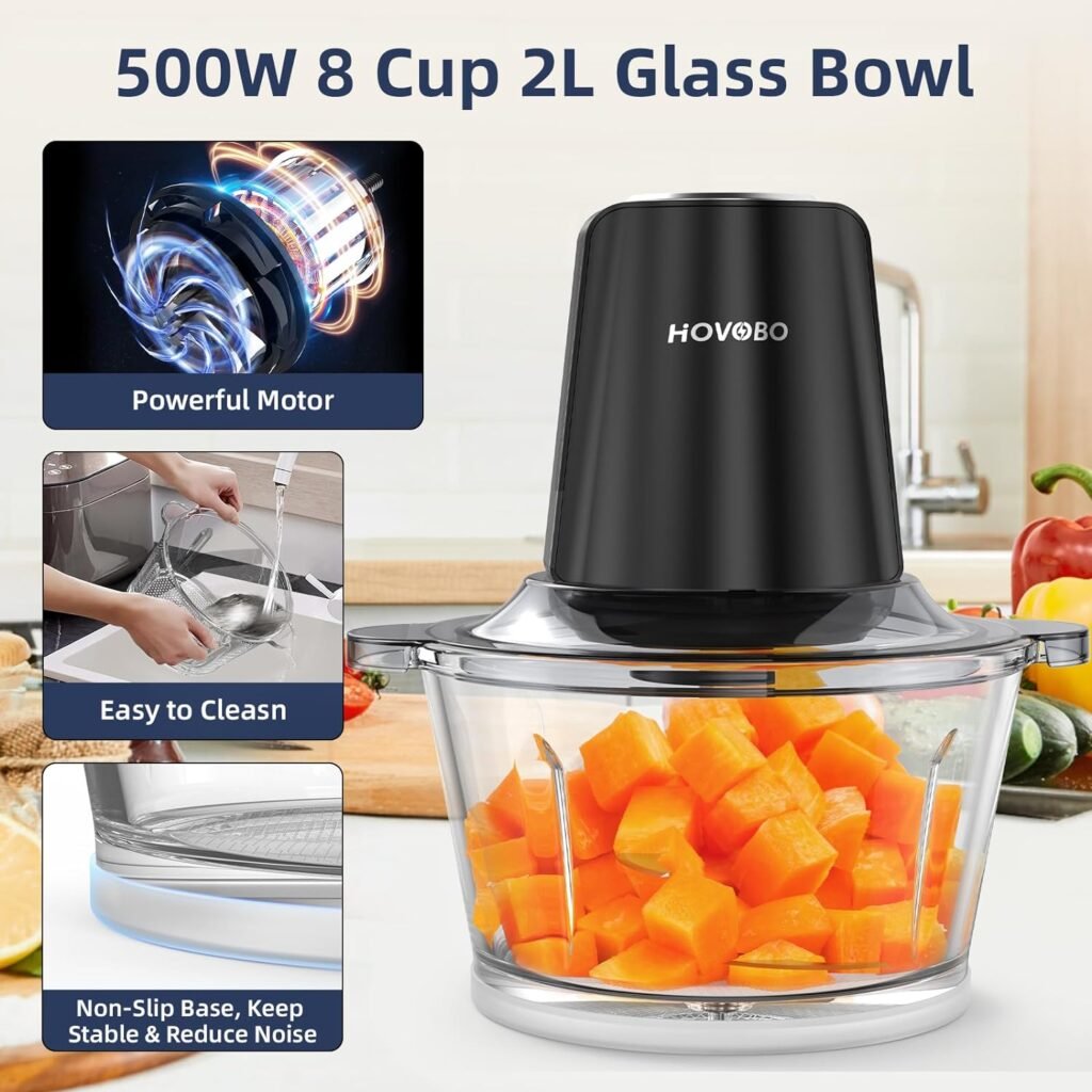 HOVOBO 500W Electric Food Processor The Ultimate Kitchen Companion