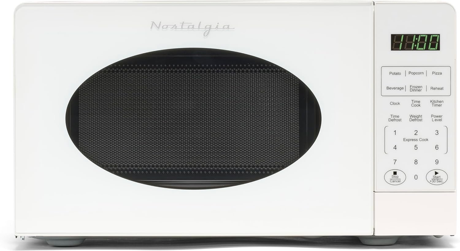 "Transform Your Kitchen with the Powerful Nostalgia 700W Retro Microwave - A Stylish and Efficient Upgrade!"