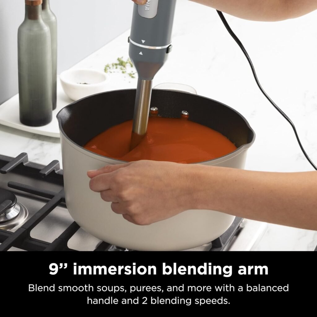 "Unleash Unstoppable Power with the Ninja CI105BRN Foodi Immersion Blender – 750 Peak Watts of Pure Performance"