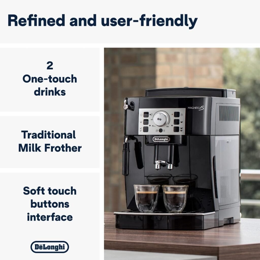 "Unlock Barista-Level Perfection with the De'Longhi Magnifica S ECAM22.110.B Espresso Machine: Your Ultimate Coffee Companion!"