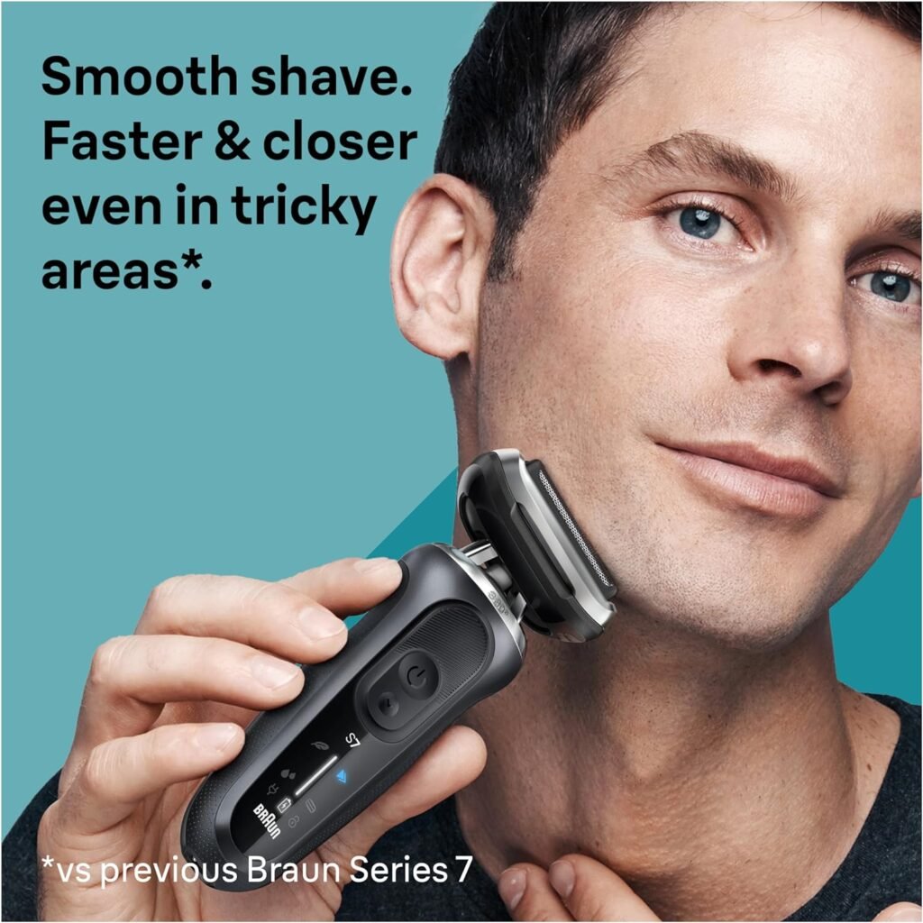 "Braun Electric Shaver for Men, Series 7 7185cc: The Ultimate Solution for a Flawless Wet & Dry Shave"