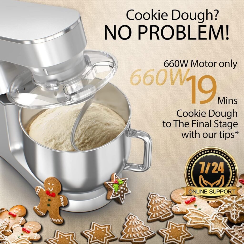 "Transform Your Baking with the Powerful COOKLEE 9.5 Qt. 660W 10-Speed Stand Mixer – Say Goodbye to Kitchen Hassles!"