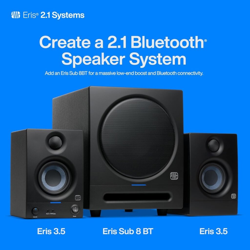 "Unleash Incredible Sound with PreSonus Eris 3.5 Studio Monitors Speakers– No More Compromises on Audio Quality!"