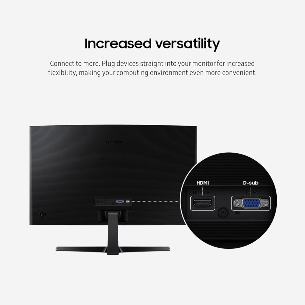 "Unlock Immersive Brilliance with the SAMSUNG 27" Essential S3 Series FHD 1800R Curved Monitor – Say Goodbye to Flat, Boring Screens!"