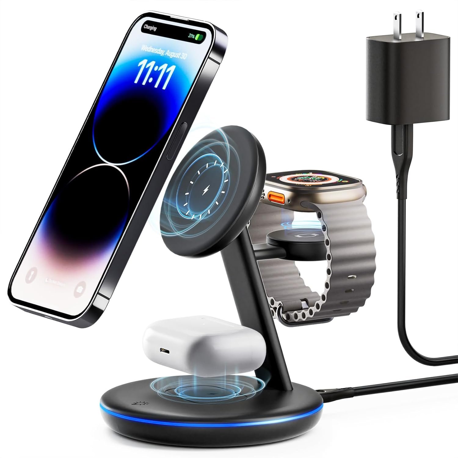 Unlock Ultimate Convenience: The PEXXUS 3-in-1 Charging Station for Apple Devices