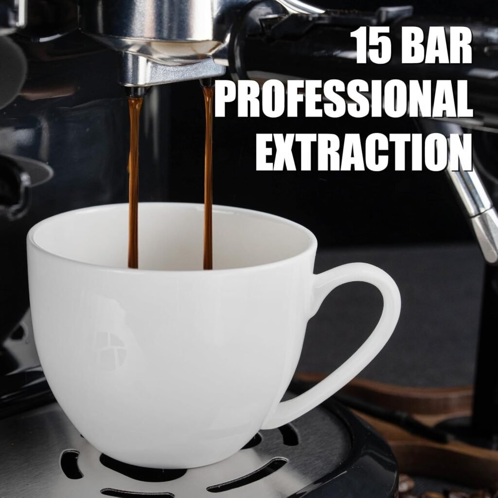 "Unlock Barista-Level Perfection with the MIROX 15 Bar Coffee Maker: Effortless Brewing and Rich, Creamy Froth!"