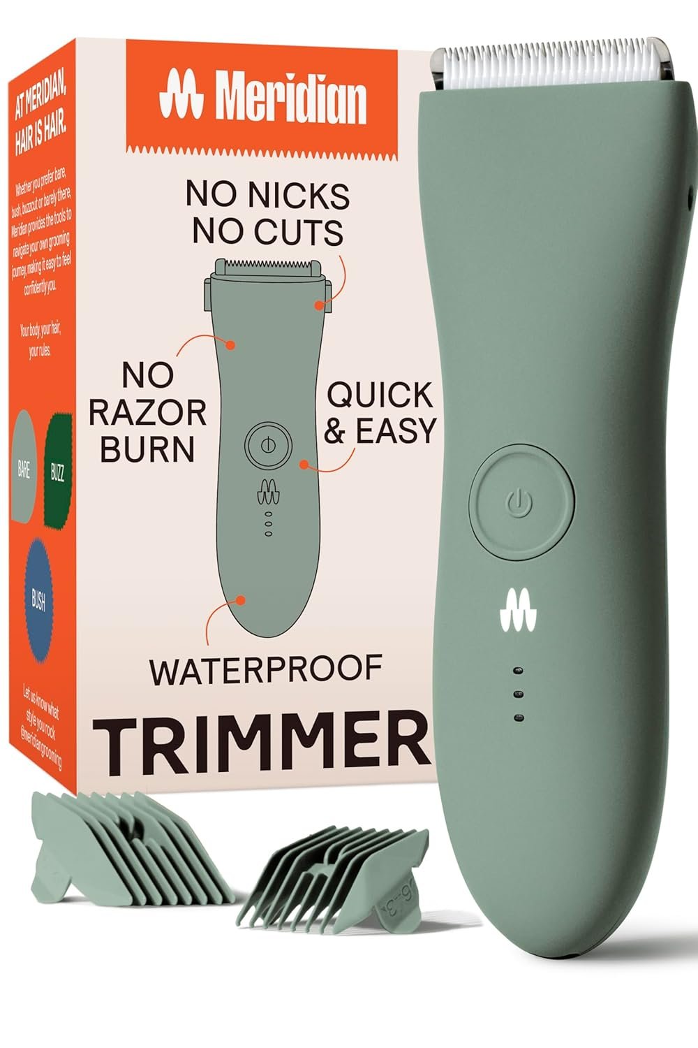 Elevate Your Grooming Game: Meridian's Ultimate Body Trimmer with 1 year warranty.