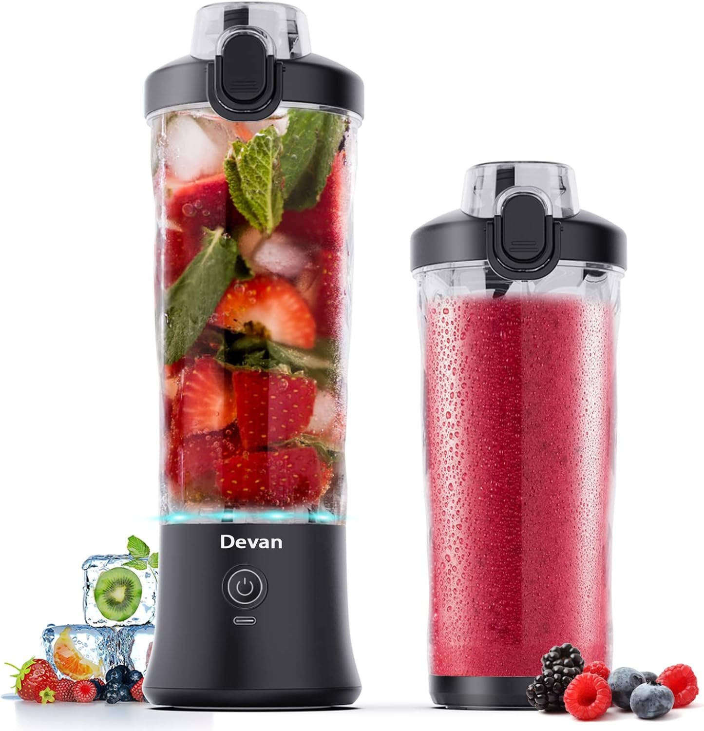 "Effortlessly Blend Smoothies Anywhere with the Powerful Devan 270-Watt Portable Blender!"