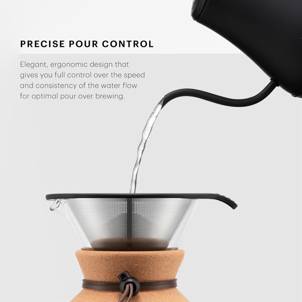 "Effortlessly Perfect Pour: The Bodum 27oz Bistro Gooseneck Electric Water Kettle You’ll Love"