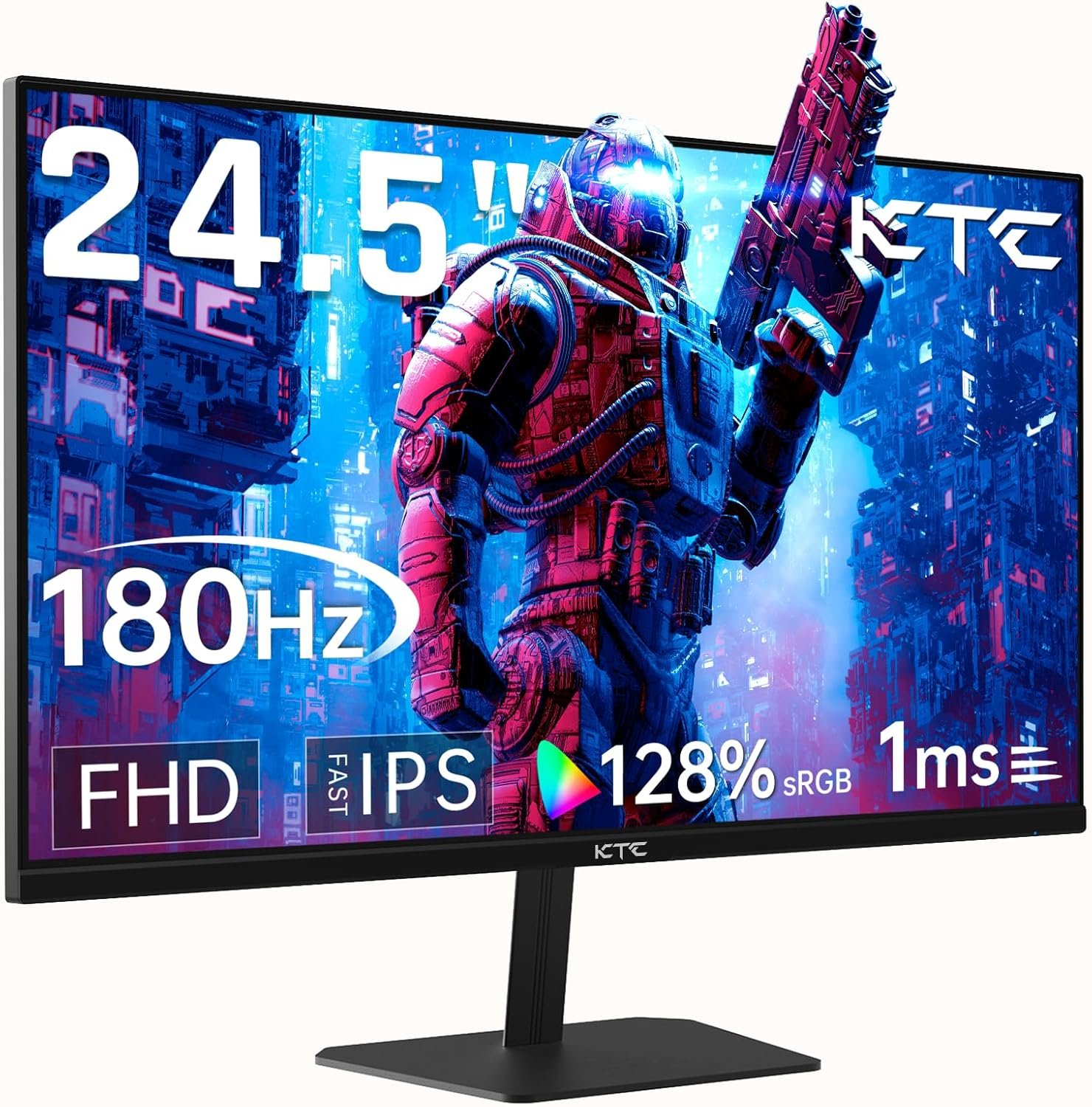 "KTC 24.5'' Gaming Monitor 180Hz FHD: Unstoppable Performance, Zero Compromises"